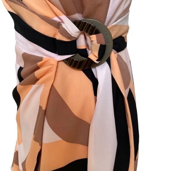 Hutch Geo Wrap Mini Dress in Pink Combo Size XS NWOT - Picture 7 of 15